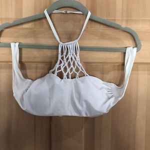 White High Neck Swim
